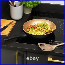 Russell Hobbs Pan Set Frying Pan Stir Fry Griddle Non-Stick Induction Black/Gold