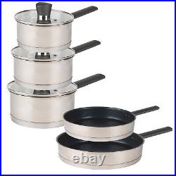 Russell Hobbs Pot and Pan Set Saucepans & Frying Pans Stainless Steel Induction