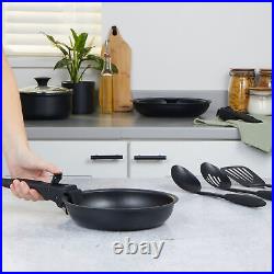 Salter Clip & Cook Kitchen Set 14 Piece with Pans Utensils 2 Removable Handles