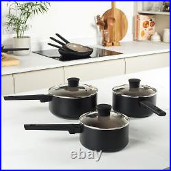 Salter Frying Pan and Saucepan Set 6 Piece Ceramic Non-Stick Recycled Aluminium