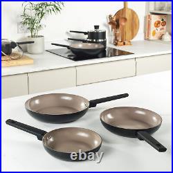 Salter Frying Pan and Saucepan Set 6 Piece Ceramic Non-Stick Recycled Aluminium