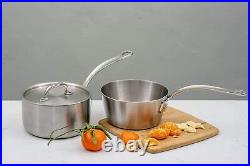 Stainless Steel Tri-Ply Saucepan Made In England Cookware Strong and Durable