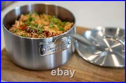 Stainless Steel Tri-Ply Saucepan Made In England Cookware Strong and Durable