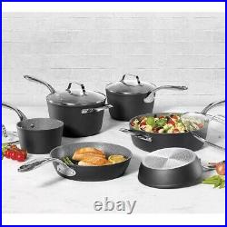 Starfrit The Rock Cookware Set of 10 Sauce Frying Pan Pot Ceramic Non-Stick