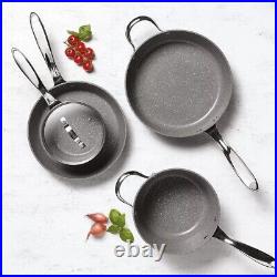 Starfrit The Rock Cookware Set of 10 Sauce Frying Pan Pot Ceramic Non-Stick