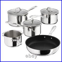 Stellar 7000 S7C1D 5-Piece Set Induction Saucepans Frying Pan Lifetime Guarantee