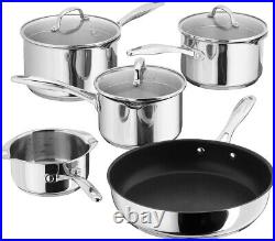 Stellar 7000 S7C1D 5-Piece Set of Stainless Steel Pans