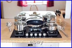 Stellar 7000 S7C1D 5-Piece Set of Stainless Steel Pans