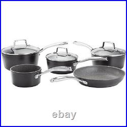 Stellar Rocktanium SPC1 5 Piece Set of Non-Stick Pans, Induction Dishwasher Safe