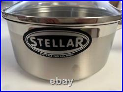 Stellar Saucepan Set 4 Piece For all Hobs 16,18 & 20cm Saucepan &20cm Frying Pan