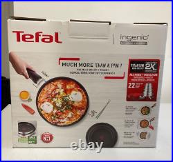 Tefal Ingenio Emotion 22 Piece Stainless Steel Pan Set Induction + GLASS LIDS