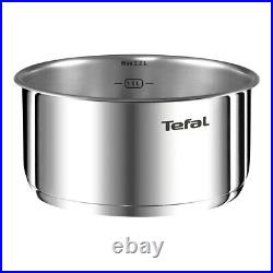 Tefal Ingenio Emotion Stainless Steel Non-Stick Pan Set, 10 Piece