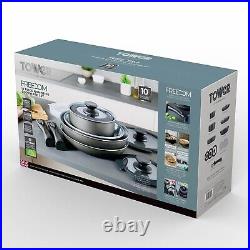 Tower 13pc Cookware Set with Ceramic Non-Stick Grey, Freedom Range, T800200