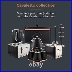 Tower Cavaletto Pan Set, 5 Piece, Non-Stick, Induction Safe, Black T800232BLK