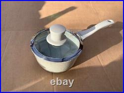 Tower Cerastone 5 Piece Ceramic Non Stick Pan Set Almond 28cm Saute & Roaster