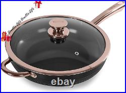 Tower T800000RB Linear Non Stick Induction Frying Pans Set, Cerasure