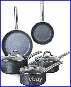 Tower T800031 Pan Set Black TruStone Induction Non Stick Easy to Clean 5 Piece