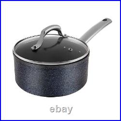 Tower TruStone Pan Set, 5 Piece, Induction Safe, Non Stick, Violet Black T800031