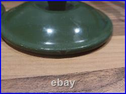 Vintage Le Creuset cast iron 5 pan set green 14 16 18 20 22 +lids wooden handles