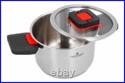 Zwieger Kompact An Innovative Set Of Pots 6 Pcs Cookware Set With Glass Lids Pot