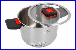 Zwieger Kompact An Innovative Set Of Pots 6 Pcs Cookware Set With Glass Lids Pot