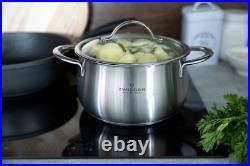 Zwieger Practi Plus Set Of Pots 8 Pcs Cookware Stockpot Stewpots Glass Lids Pot