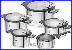 Zwilling Vitality 5 Piece Cookware Set Stew Stock Pot Sauce Pan Stainless Steel